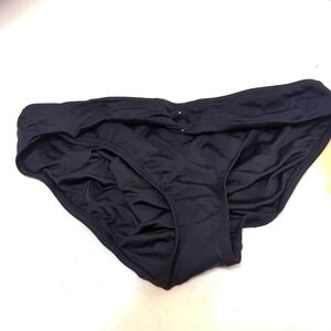Michael Kors black bikini bottoms size medium NWT